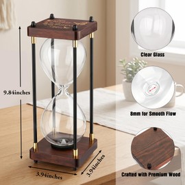 Abooxiu Hourglass Cremation Urns for Human Ashes, Fillable Memorial Hourglass Keepsake Urns for Ashes Small Urn for Human Ashes Mini Urn Wooden Urn for Adult Male Women, Sympathy Remembrance Gift