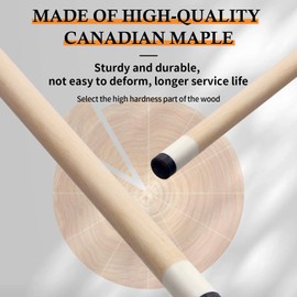 Kmise Pool Cue Stick Set of 4 - Canadian Maple Professional Pool Cues, New Upgraded Irish Linen Wire Grip, 18-21oz, 4 Colors Optional (Blue, Green, Red, Yellow, 18 19 20 21 oz)