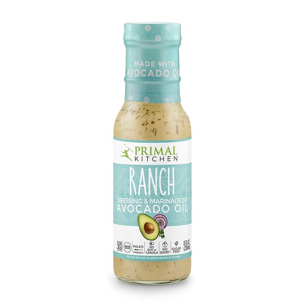 Primal Kitchen - Ranch, Avocado Oil-Based Dressing and Marinade, Whole30 and Paleo Approved, Pack of 1