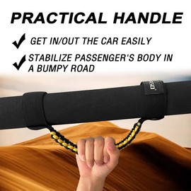 UTV Roll Bar Grab Handles for Polaris RZR Can Am,UTV Grab Handles fit 1.75"-2" Rollbar,ATV Passenger Grab Handle Grips 2Pcs(Yellow)