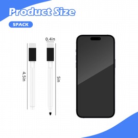Beautifultracy 5 Pcs Black Dry Erase Markers Magnetic Dry Erase Marker with Eraser Cap Mini Dry Erase Markers for Whiteboard (5)