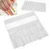 No C Curve Square Flat Nail Tips, 240 Piezas de