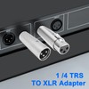 MEIRIYFA 1/4" TRS auf XLR Adapter, XLR 3 Pin Stecker
