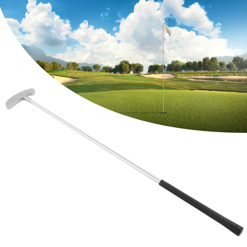 Golf Putter Club Silver Aluminum Alloy Rubber Detachable 3 Section
