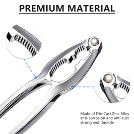 Crab Leg Crackers and Tools - 7 Piece Seafood Tools Upgrade Stainless Steel Lobster Crackers and Picks Set