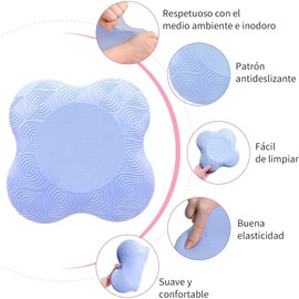 EKEJLI 2 PCS Rodilleras de yoga, Tapete para ejercicio grueso, Coderas para yoga y pilates, Rodilleras de yoga para mujeres y hombres, adecuadas para rodillas, codos, manos, cabeza, pilates