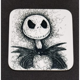 Nightmare Before Christmas coasters from Original Artwork by NJP Pastel Art