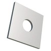 M10 Square Plate Washers, Rectangular Washer with Round Hole, Zinc