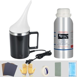 Kit de Restauración de Faros Delanteros de Coche, 200 ml de líquido para reparación de faros amarillento,Renovación de Arañazos de Lente con Vapor para Eliminar Amarilleo Rasguño Oxidación Neblina
