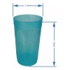 Boris 100 Vasos De Colores 468ml Plástico
