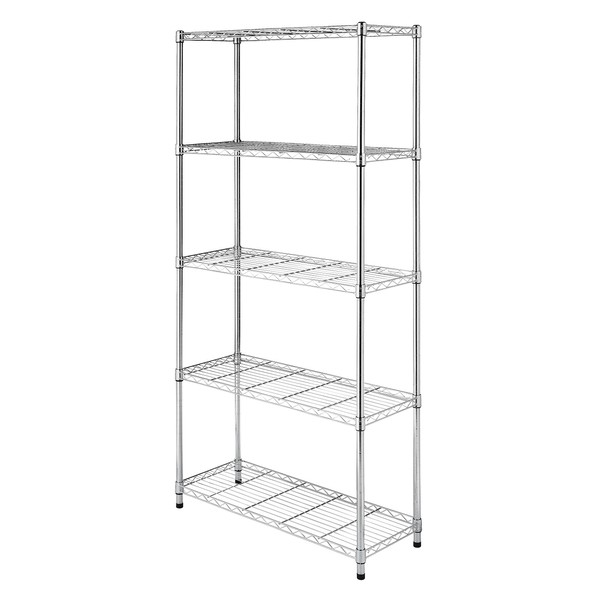 Whitmor Supreme 5 Tier Shelving with Adjustable Shelves and Leveling
