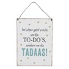 levandeo Set of 3 Metal Signs Height 20 cm Funny