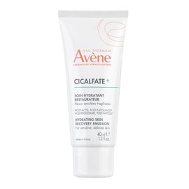 Avène Cicalfate+ Emulsión hidratante de recuperación de la piel para después del procedimiento y después del tatuaje, ayuda a restaurar la barrera cutánea, hidratación 24 horas, 1.3 onzas líquidas