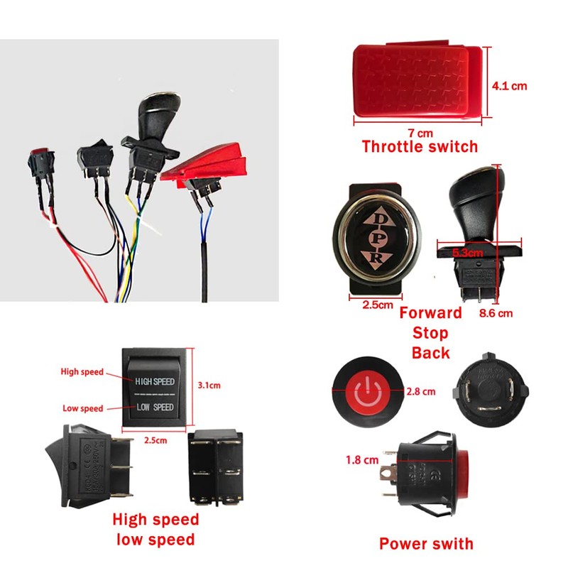 POLYNX 12 Volt Power Wheel DIY Modified Wires,High Power Self-Made