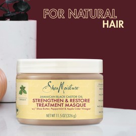 SheaMoisture SheaMoisture Jamaican Black Castor Oil Treatment Masque Jamaican Black Castor Oil For Dry Hair Paraben Free Hair Mask 11.5 oz