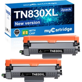 myCartridge Remanufactured Toner Cartridge Replacement for Brother TN830XL TN830 TN-830XL Toner for HL-L2460DW DCP-L2640DW HL-L2405W MFC-L2820DW HL-L2400D HL-L2480DW MFC-L2820DWXL Printer(2 Pack)