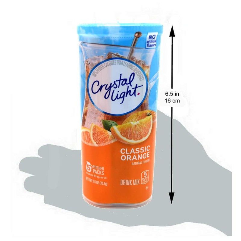 Crystal Light Classic Orange Drink Mix, 10-Quart Canister (Pack of