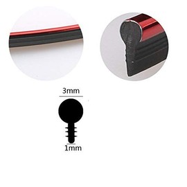 MASO Car Interior Trim Trim Universal Decoration Pinstripe Tape 10M Red ABS 3D Strip with Tools