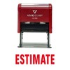 Estimate Self Inking Rubber Stamp (Red Ink) - Large 2