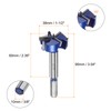 sourcing map Forstner Drill Bit 38mm (1-1/2") Tungsten Carbide 3