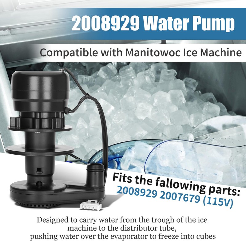 2008929 Ice Machine Water Pump - Compatible With Manitowoc, Replaces