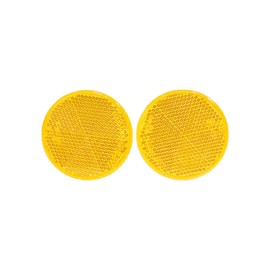 Daito Press AE-31S Reflector, E Mark, Yellow, Round, 2 Colors, 2.2 inches (55 mm)