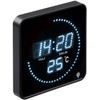 Lunartec LED Clock Wireless Wall Clock: Flat LED Wireless Table