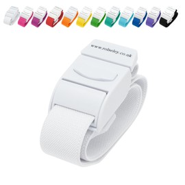 ROLSELEY Quality Medical Tourniquet with Quick Release Buckle and Latex Free Polyester Elastic Band for NHS Nurse, Midwife, A&E, Paramedic, Phlebotomist, Medical Student and Doctor (White)