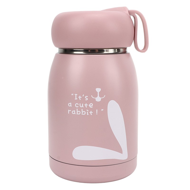 Children's Insulation Cup 12oz Double Wall Portable Rabbit Pattern Insulated