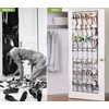 MISSLO 35 Clear Large Pockets Over The Door Shoe Organizer