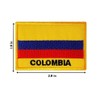 Graphic Dust Colombia Flag Embroidered Iron On Patch Applique Logo