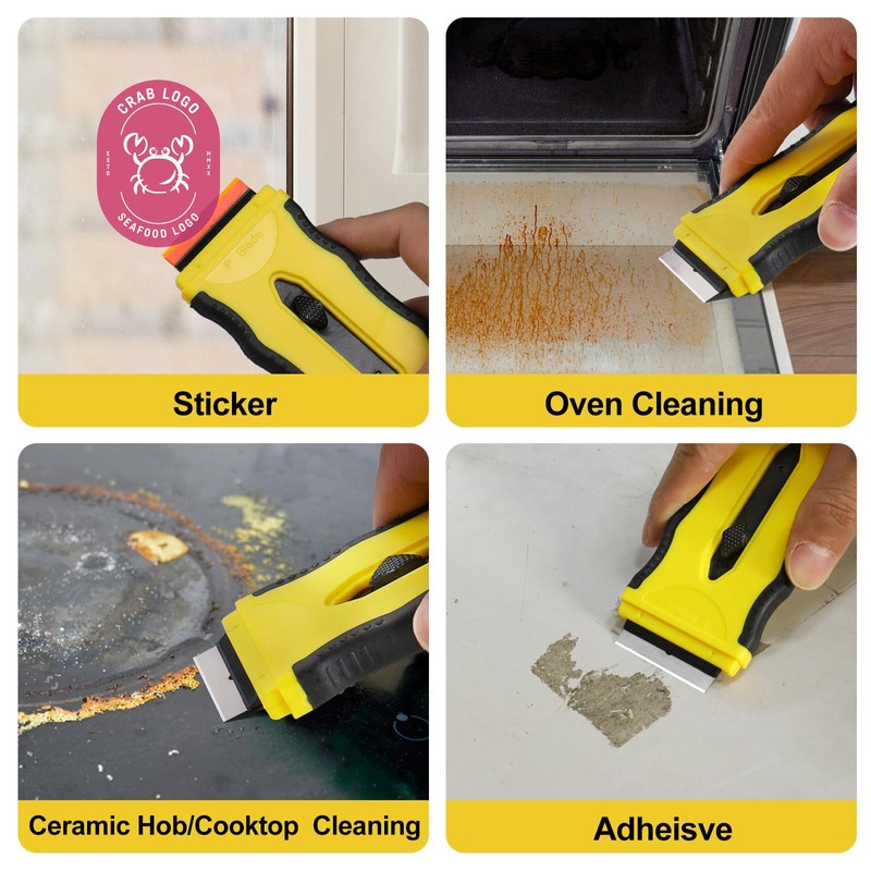 Kiemeu Oven Razor Blade Scraper Tool For Glass Stove Top