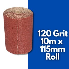 Garden Mile 10m 120 Grit Sandpaper Roll Medium Grade Sandpaper For Hand Use Or Machine Wet And Dry Sand Paper For Walls Perfect For Sanding Blocks Sanding Pads Sand Paper Pack For Wood Metal Plastic