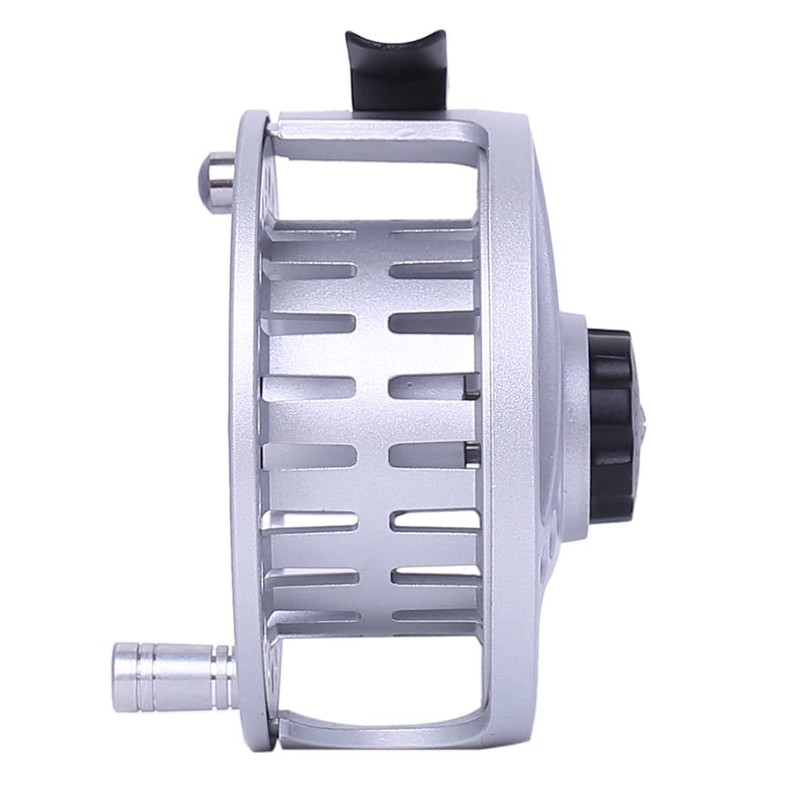 Kylebooker Fliegenfischrolle große Laube mit Aluminium-Körper Fliegenrolle (5/6wt,Silver)