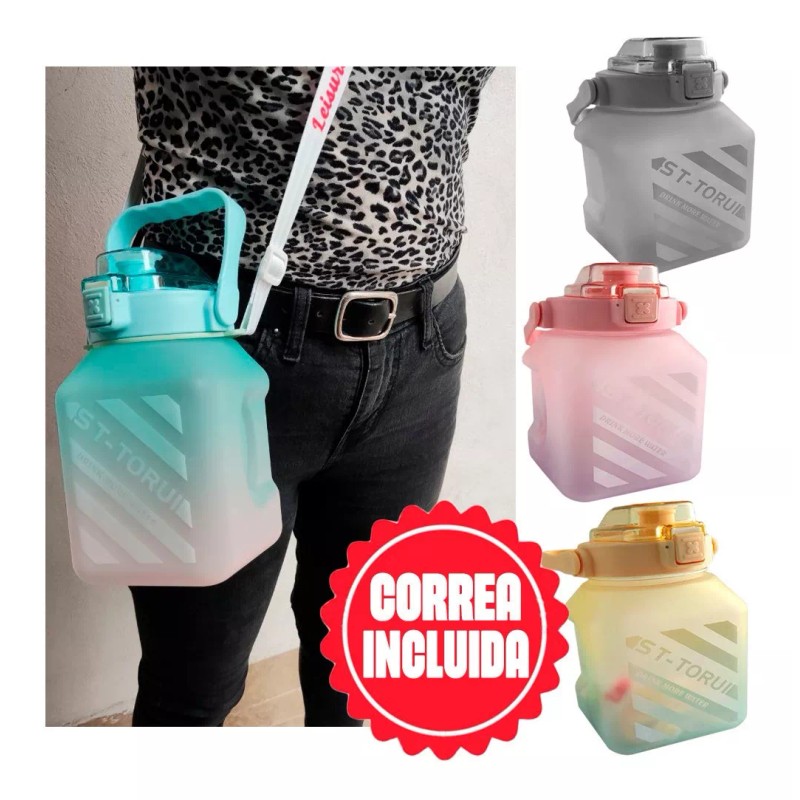 ST-TORU Botella Deportiva Galon Agua Garrafa Kawaii Cantimplora