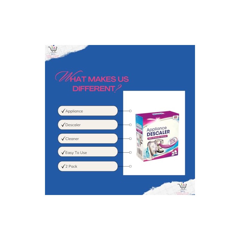 SOTL® X2 Appliance Descaler Sachets Effortlessly Remove Limescale from Kettles
