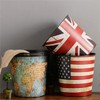 Dreamseden Vintage Leather Trash Can - Retro Waste Toillet Paper