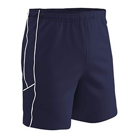 CHAMPRO Header Lightweight Soccer Shorts, Navy Body, Navy Body, White Body, X-Large