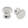 Hitefu 12PCS Chrome Mini Cabinet Drawer Knobs, 11.5mm Metal Dresser