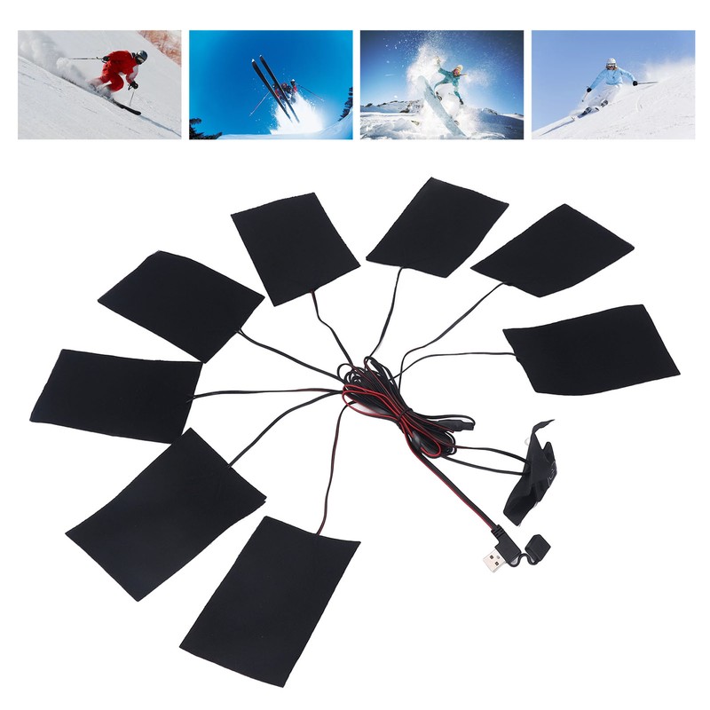 8 in 1 Electric Heating Pads 3 Gears Waterproof Carbon