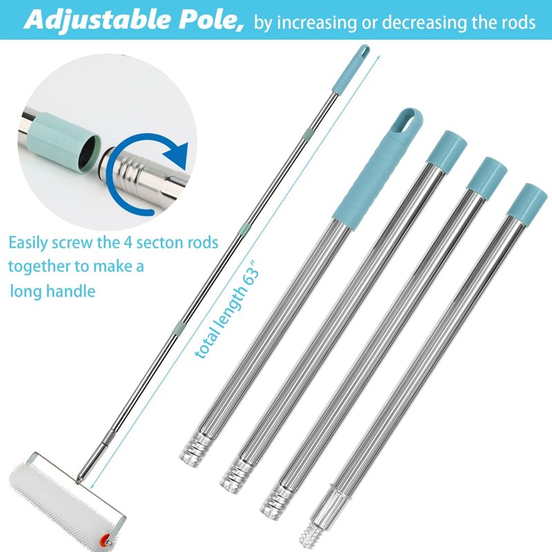 Self Leveling Tools Kit Spiked Roller 20 in 9 inch