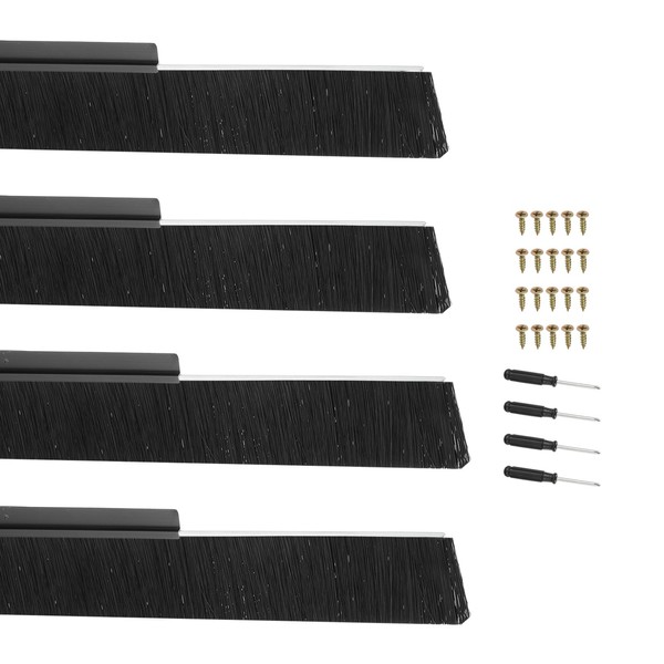 PATIKIL Door Brush Sweeps 2.76" Bristles x 39.37" Long, 4