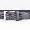 Woodland Leathers Elastic Braided Belt, Unisex Men Women Casual Stretch