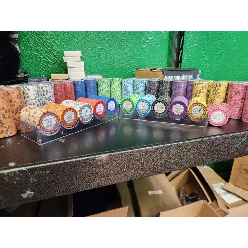 Eclipse Smooth 14 Gram Clay Poker Chips Sample Set Pack