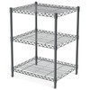 AHEONLAR 3 Tier Grey Storage Racks and Shelving - Heavy