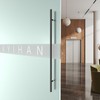 LVYIHAN Matte Black Round Barn Door Handles 12"/16"/18"/24"/36"/48"/59'', Pull Push