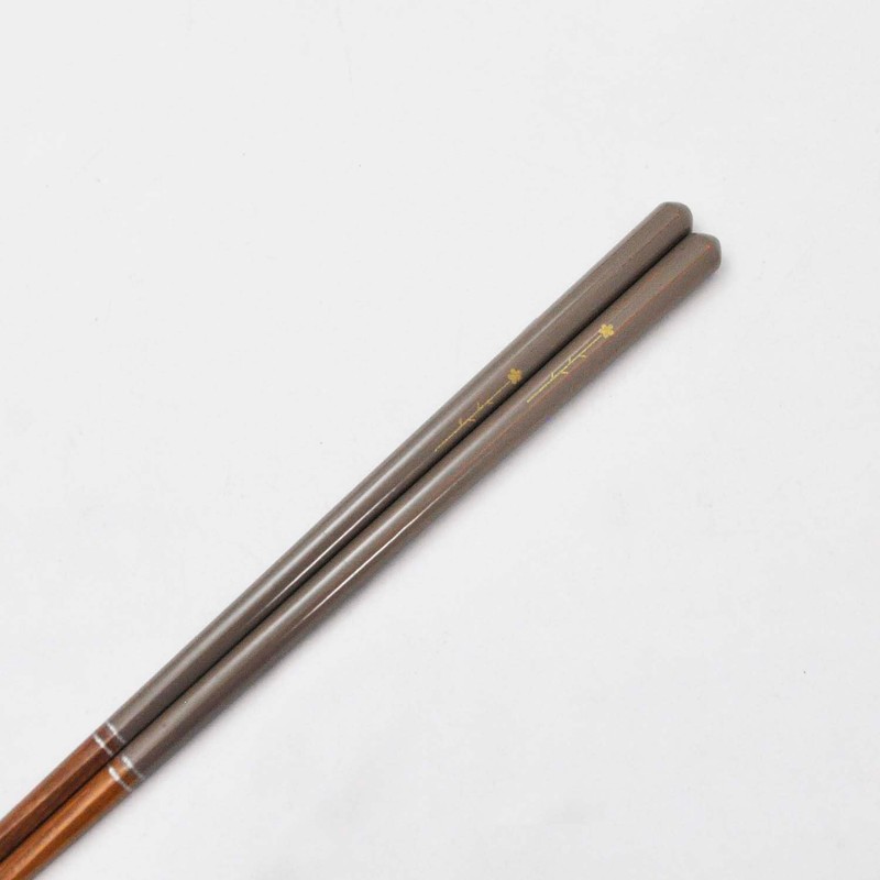 Ishida 13194 Dishwasher Safe Chopsticks, Tip/Octagonal, Smoky Flowers, 9.1 inches