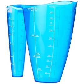 Colourworks CW2IN1MJUGBLU 2 in 1 Plastic Measuring Jug for Dry and Liquid Ingredients, Blueberry, 500 ml