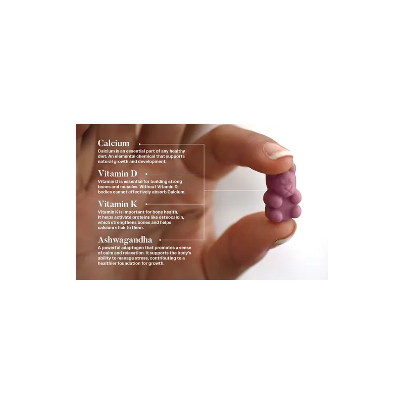Gomitas Truheight Vitaminas Para Crecer 5+ Años Sabor Uva y