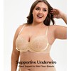 Mirry Lace Bras for Women Plus Size Full Coverage Underwire